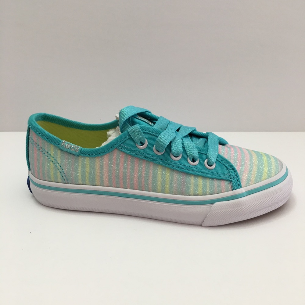 Keds Girl Double Up Turquoise Sugar Dip Sneaker - Picture 2 of 5